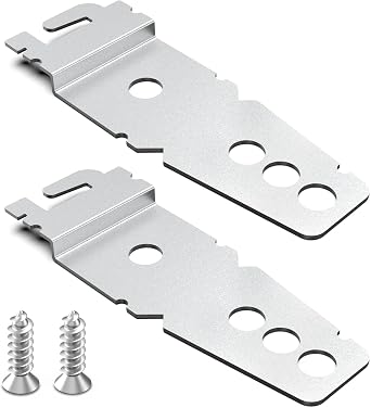 8269145 Dishwasher Mounting Bracket Replacement Parts, 2 Pack Undercounter Dishwasher Brackets - Exact Fit for Whirlpool Ken-More Kitchen-Aid Maytag, etc. Comparable to OEM 8269145 / WP8269145