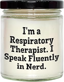 Inspirational Respiratory Therapist Gifts - Funny Sarcasm Quote Candle for Valentine's - Soy Wax 9oz Vanilla Scents - Perfect Unique Gifts for Respiratory Therapists and Their Lovers