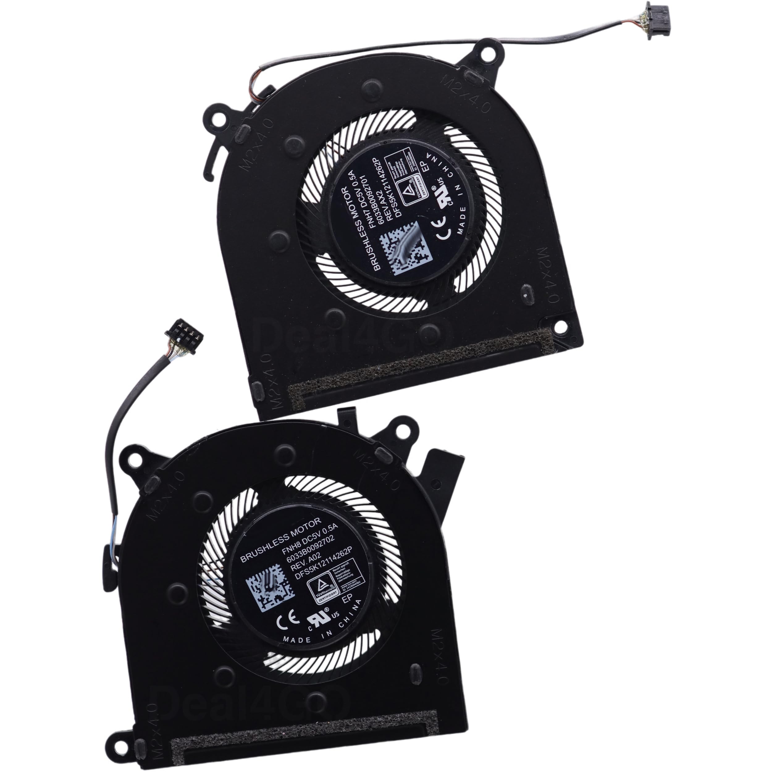 Deal4GO Kit ventola di raffreddamento grafica CPU GPU M50438-001 ricambio per HP ProBook 470 G10 G9 G8, 17-CN 17s-CU 17s-CR con GPU GeForce MX