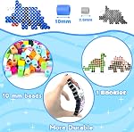 Fuse Beads Kit for Kids-12 Colors 10mm Bead Craft Set with Storage Box, Pegboard, Ironing Paper and Accessories, DIY Craft Kits, Arts and Crafts Set Toys Gifts for Girls & Boys Birthday Christmas