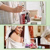 Vista 4 de Xuniea 50 piezas de mini bolsa de maquillaje transparente, pequeña bolsa transparente con cremallera, organizador de cosméticos de plástico