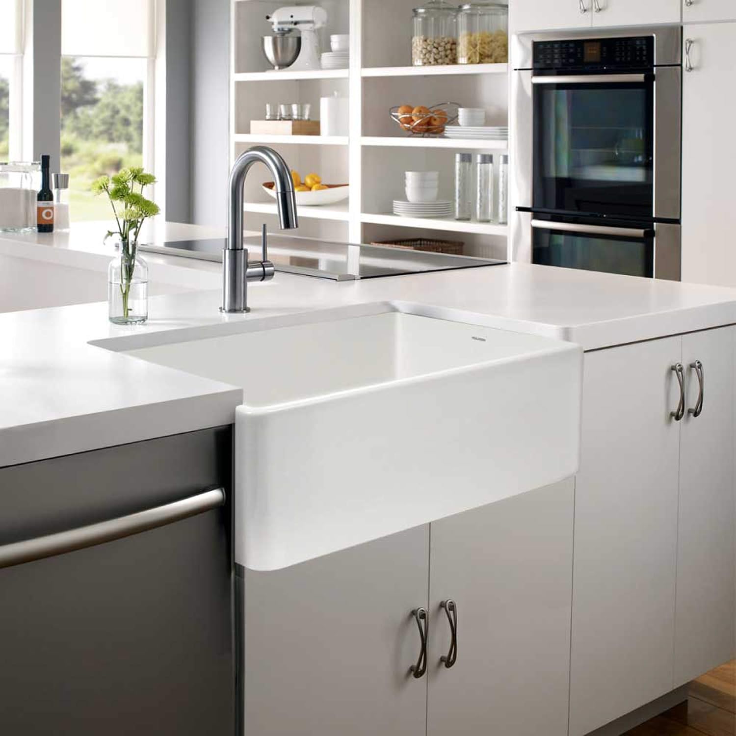 🔥 Hоt Dеаlѕ Houzer PTG-4300 WH Apron-Front Fireclay Single Bowl Kitchen Sink, 33, White