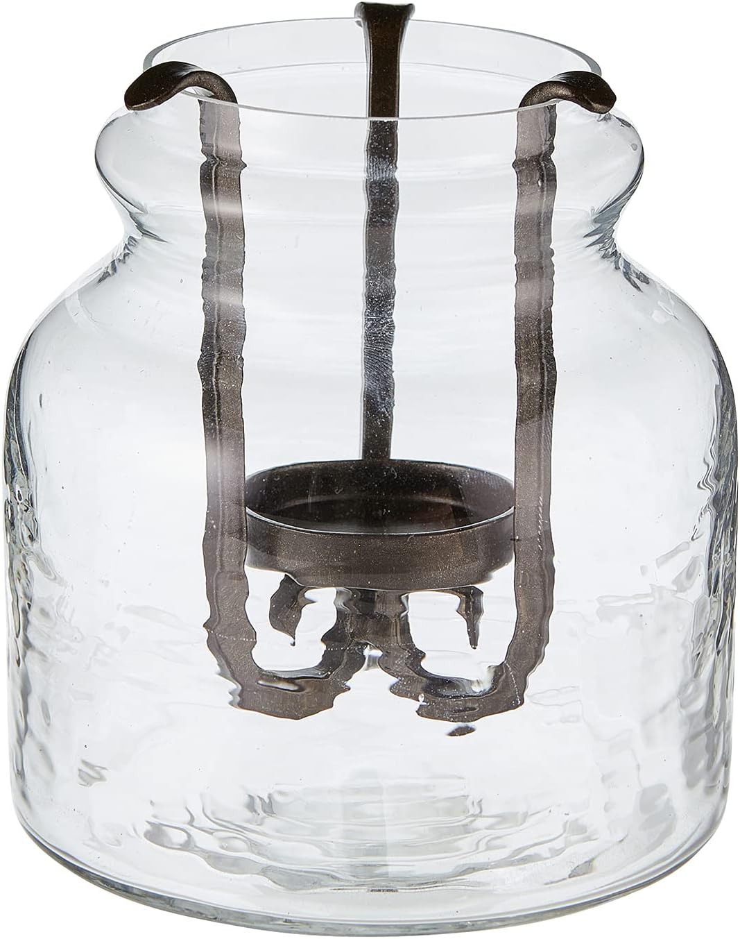 47th & Main Vintage Hurricane Glass Candle Holder, Medium, Clear : Home & Kitchen