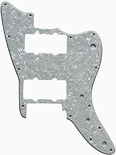 Custom Guitar Pickguard For Fender Squier Affinity Jazzmaster Style Guitar Part (4 Ply Ivory white pearls)