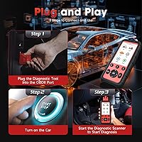 Vista 8 de Autel MaxiDiag MD808 PRO OBD2 Escáner, herramienta de diagnóstico para todos los sistemas, versión mejorada de MD806 MD802, 7 servicios especiales