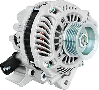 BDELI New Alternator 11176N fit for 1.8L L4 2006-2011 Honda Civic, 80A 12V | 7-Groove Pulley, EX LX Coupe Sedan: 11176, 31100RNAA01, 31100RNAA01RM, 31100RNAA012M2, AHGA67, High Output