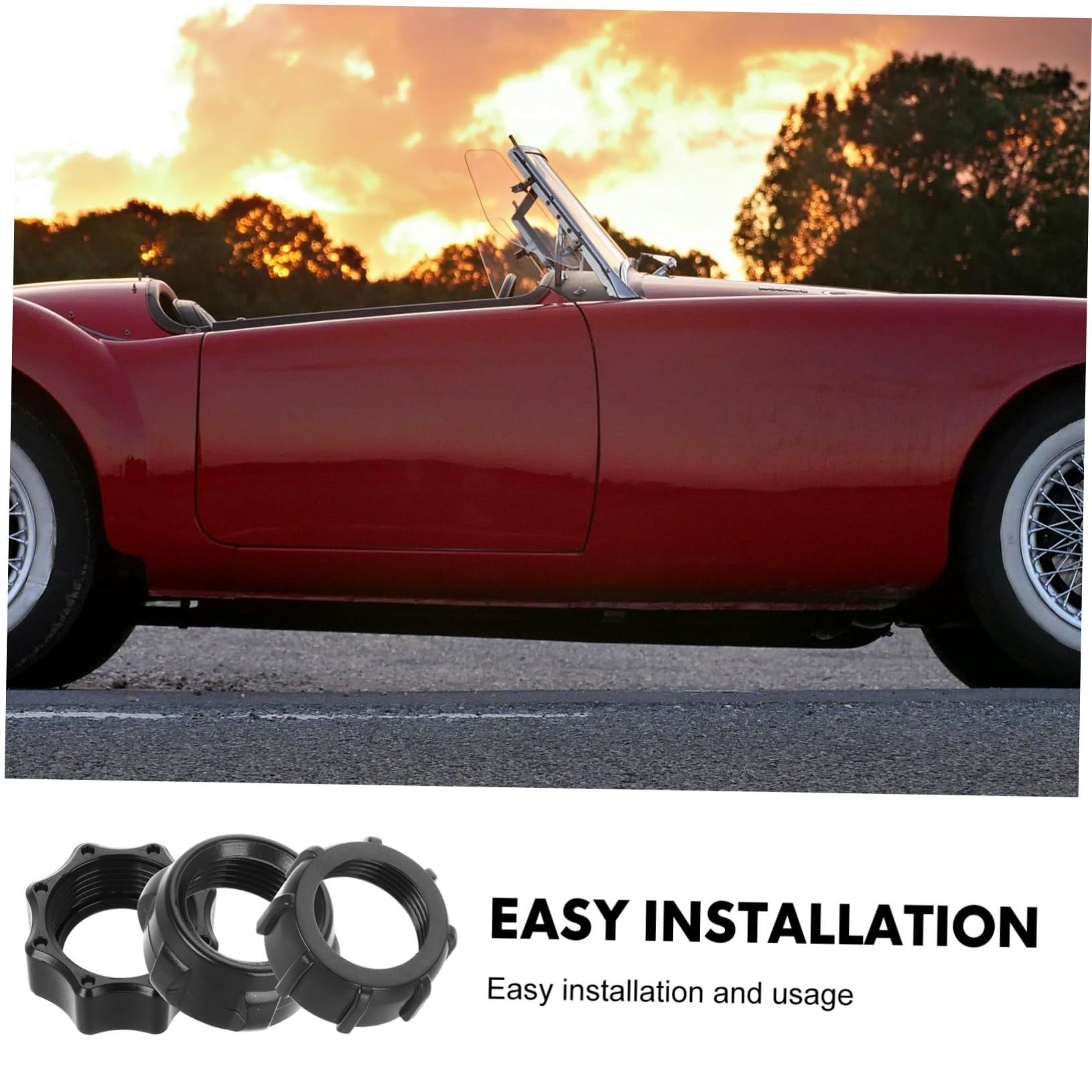 Cabilock Set da 15 Pezzi Dadi di Fissaggio per Supporto Auto Ricarica Wireless, Accessorio Plastico Nero per Telefono per Uso in Auto e Movimento