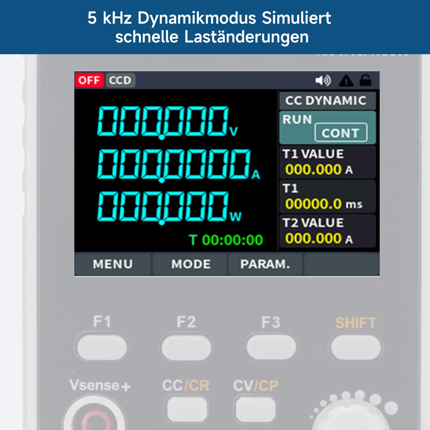 OWON OEL3030 Programmierbare elektronische Last, 0–300 V / 0–30 A, 300 W – Max. Strom+Spannung, 5 kHz Dynamik, RS232/USB