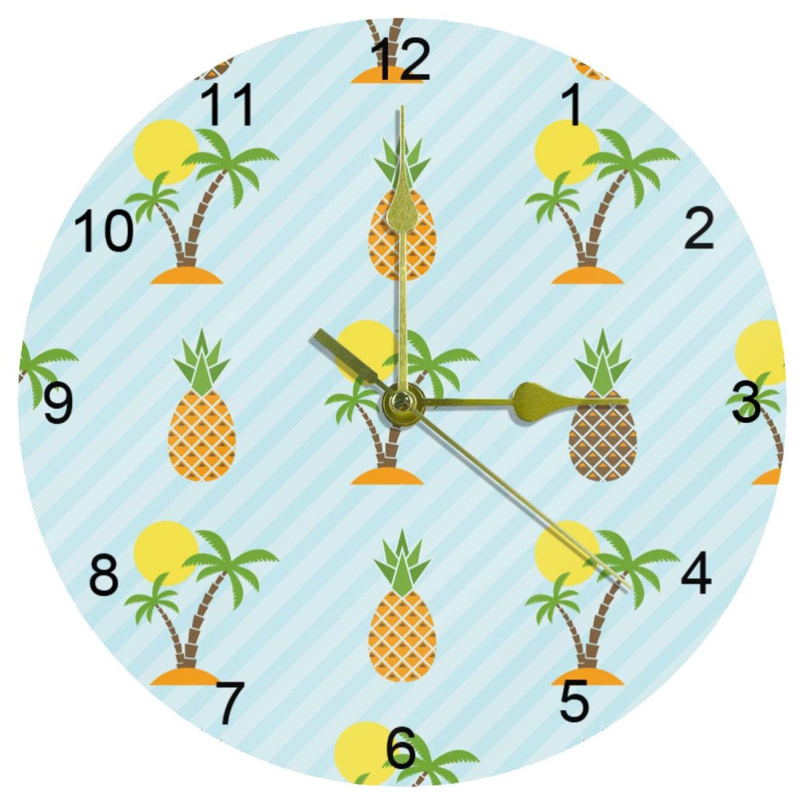 Horloge murale à quartz ensoleillée pour égayer vos matinées