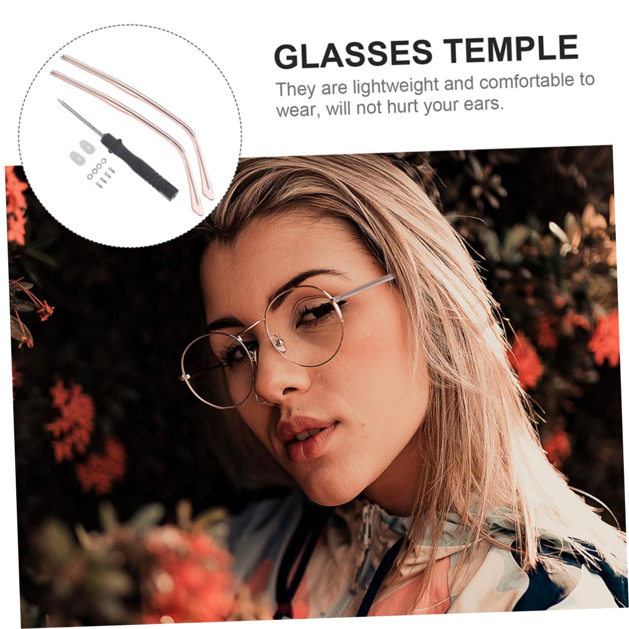 Healeved 10ensembles Branches Métalliques pour Lunettes Accessoires Universels Anti-allergie pour Lunettes Soleil