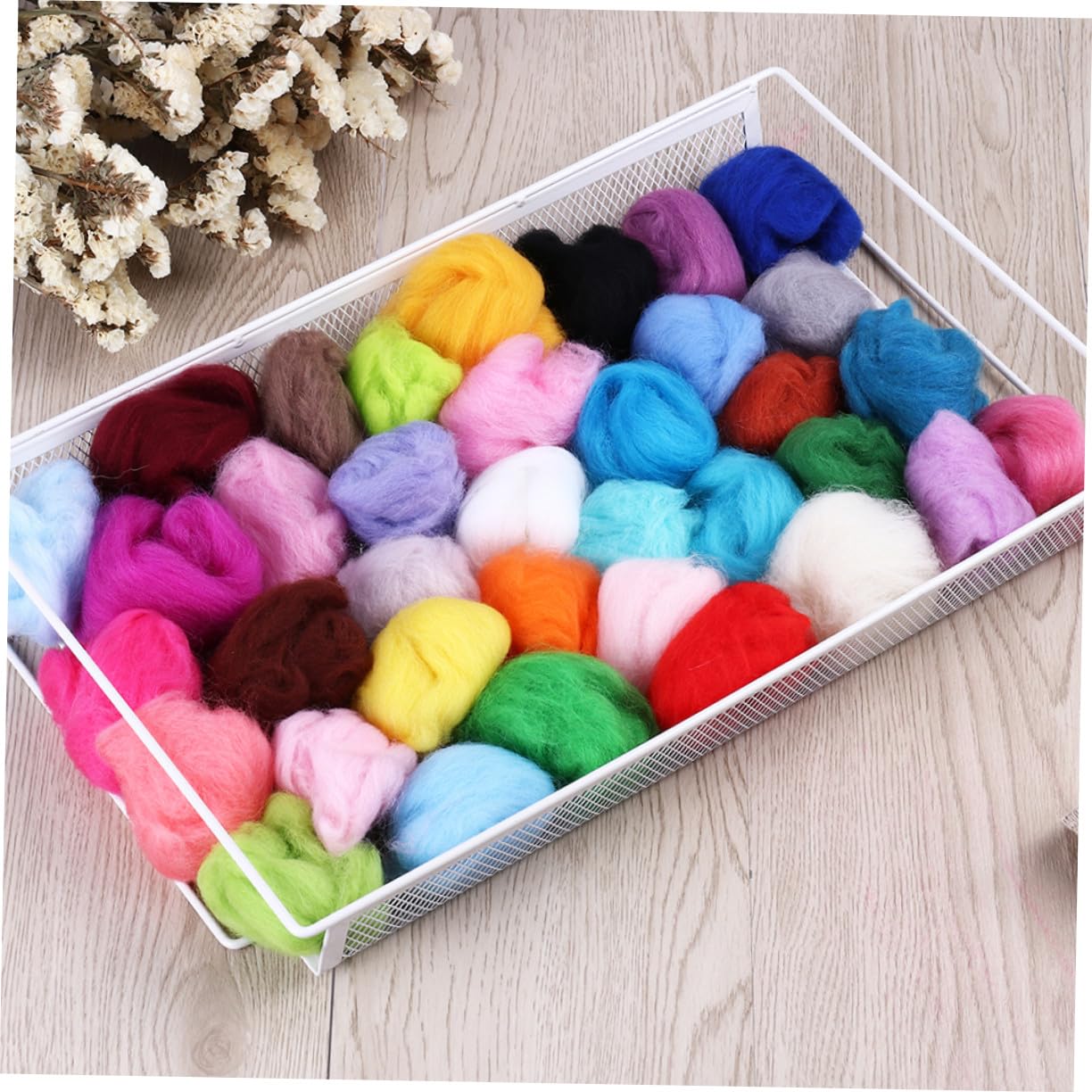Nadel Filzset mit Farben Wollfilz Filzvlies und Filzfaservlies für DIY-filzstempel Hand-DIY Projekte Wollgarn zum Filzen Zufällige Farbe