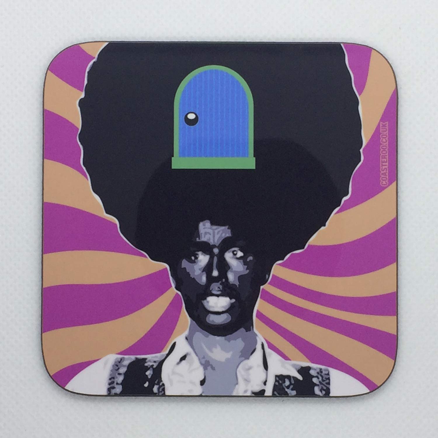 Coasteroo Some Call Me Photoshop - Rudy / Rudi From The Mighty Boosh - Drinks Coaster - Hardboard - 9Cm X 9Cm - Gloss Finish