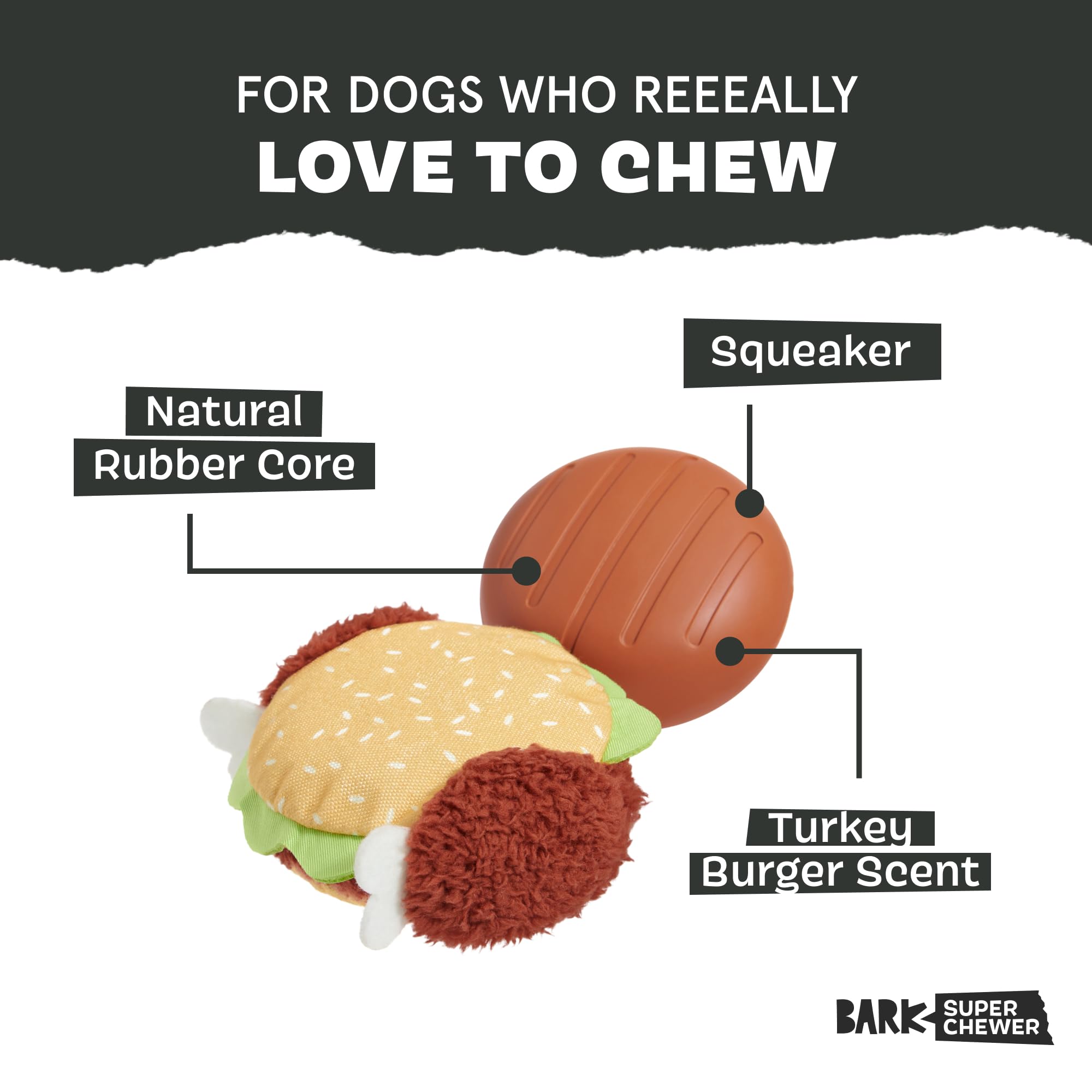Barkbox Turkey Barker Dog Toy for Large Aggressive Chewers Turkey-Scented Rip & Reveal Toy for Engaging and Durable Playtime - Image 2