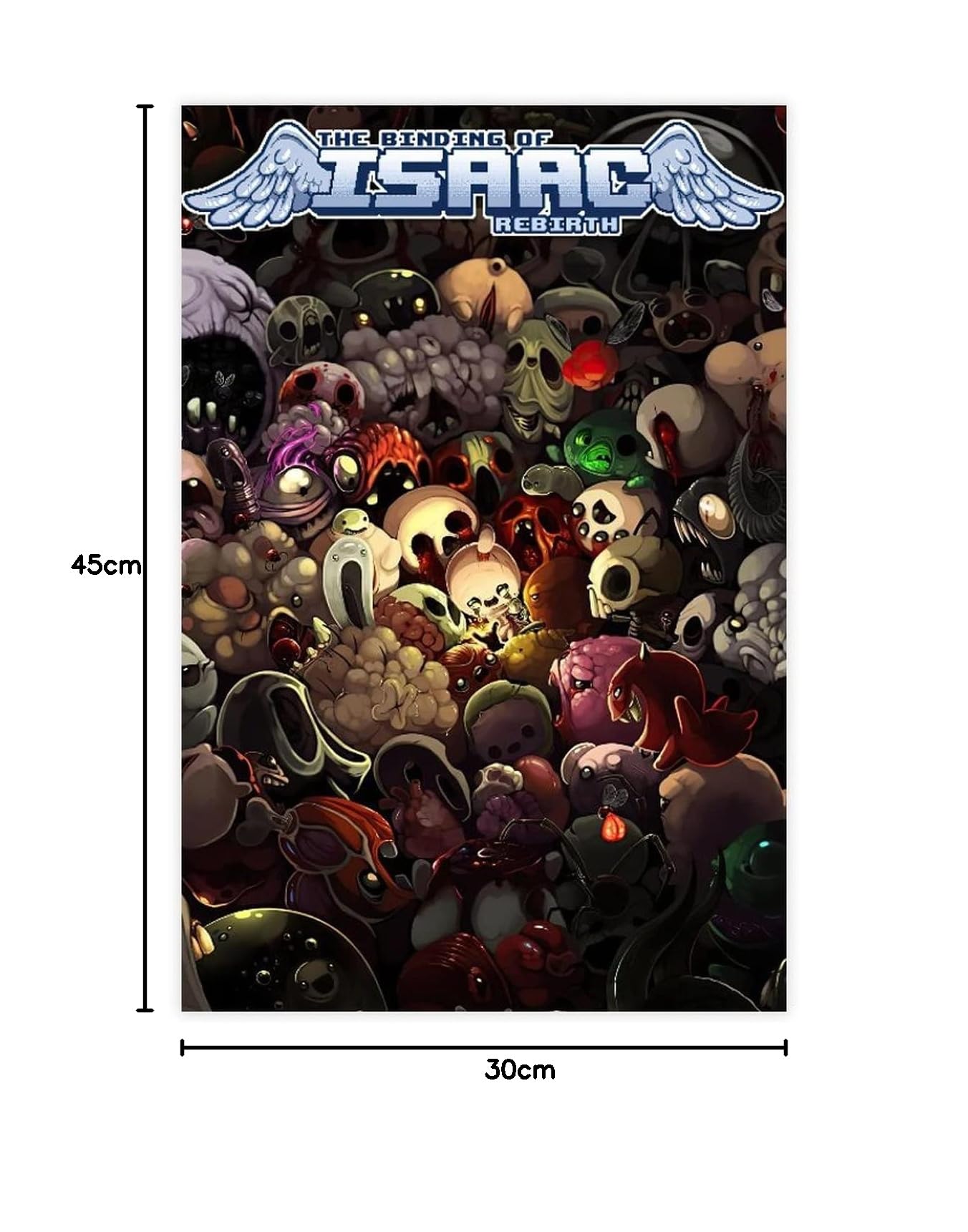 DAMEDA The Binding of Isaac Rebirth Classic Game Cover 1 Canvas Poster  Bedroom Decor Sports Landscape Office Room Decor Gift Unframe:  12x18inch(30x45cm) : Amazon.ae: Home