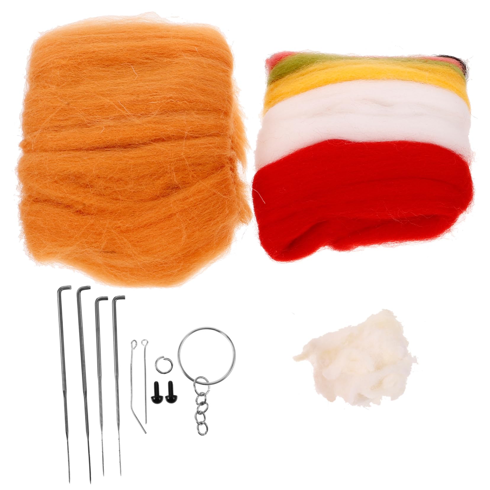 VILLCASE 1Set DIY Needle Felting Kit Complete Felt for Crafting Adorable Household Decor Easy to Use Felting Supplies for Friends Family Projects