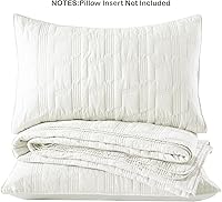 Vista 11 de HORIMOTE HOME Juego de edredón 100% algodón tamaño individual, juego de colcha prelavada de 2 piezas, color azul bebé, funda de cama acogedora