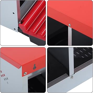 3 Compartment Chicken Nesting Boxes Metal Nest Box with Lid Cover Protect Eggs