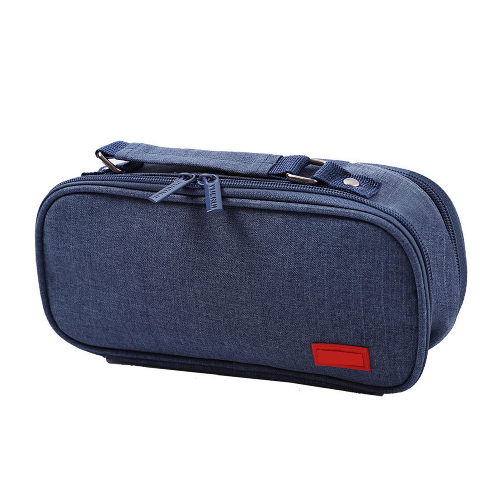 Xinsheinelry Capacity Pencil Case with Handle 5 Section Canvas Pen Pouches Multilayer Bag for School 24x8.5x11cm Large Capacity Case