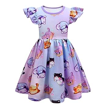 ワンピース Ruffle Sleeve Dress 6y Amazon.com: Dress for Girls,Cute Girls Ruffle Sleeve Party