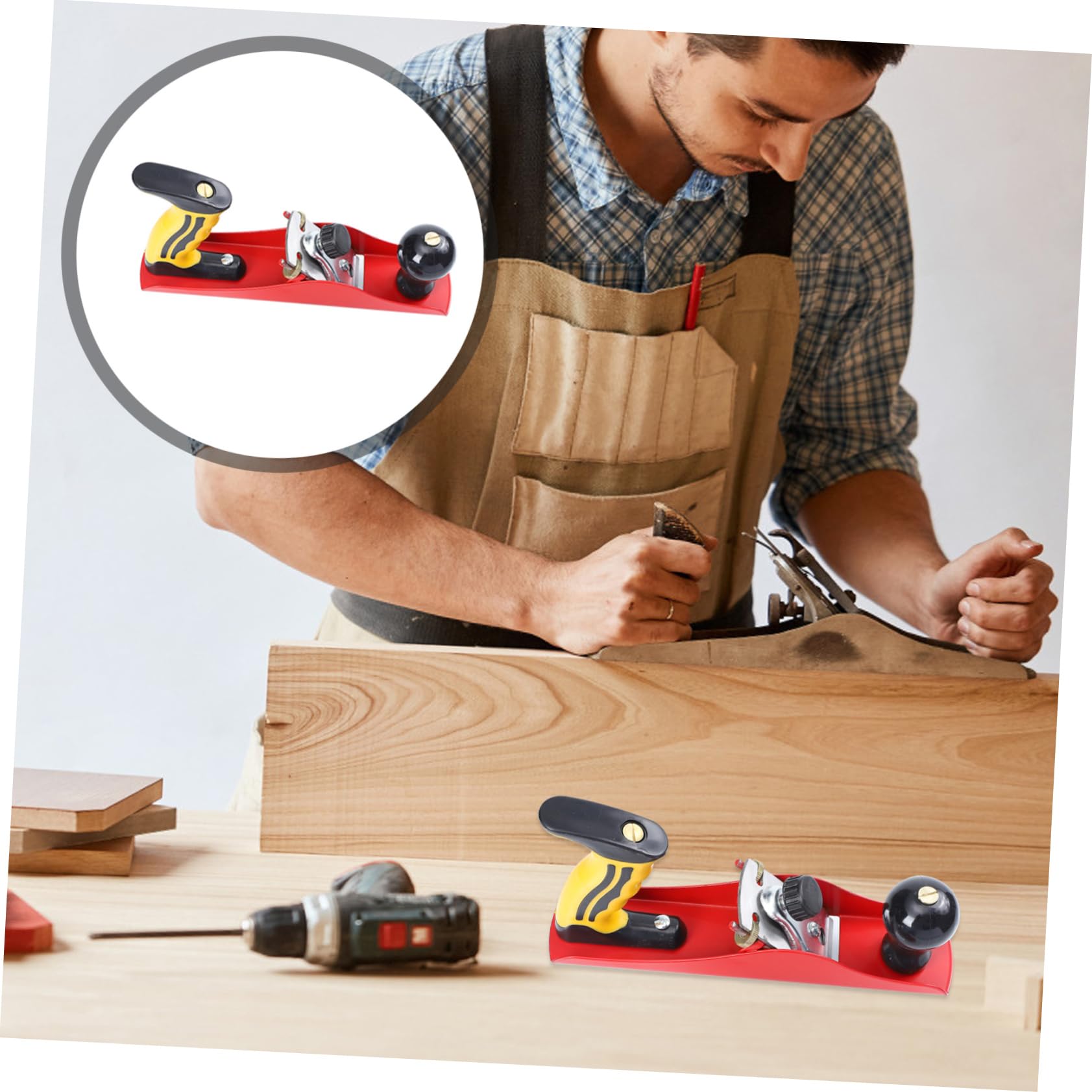 WOONEKY Spokeshave Do Drewna z Metalowym Ostrzem Narzędzie Ręczne Do Obróbki Drewna Dla Entuzjastów Majsterkowania z Materiałem Odpornym Zużycie