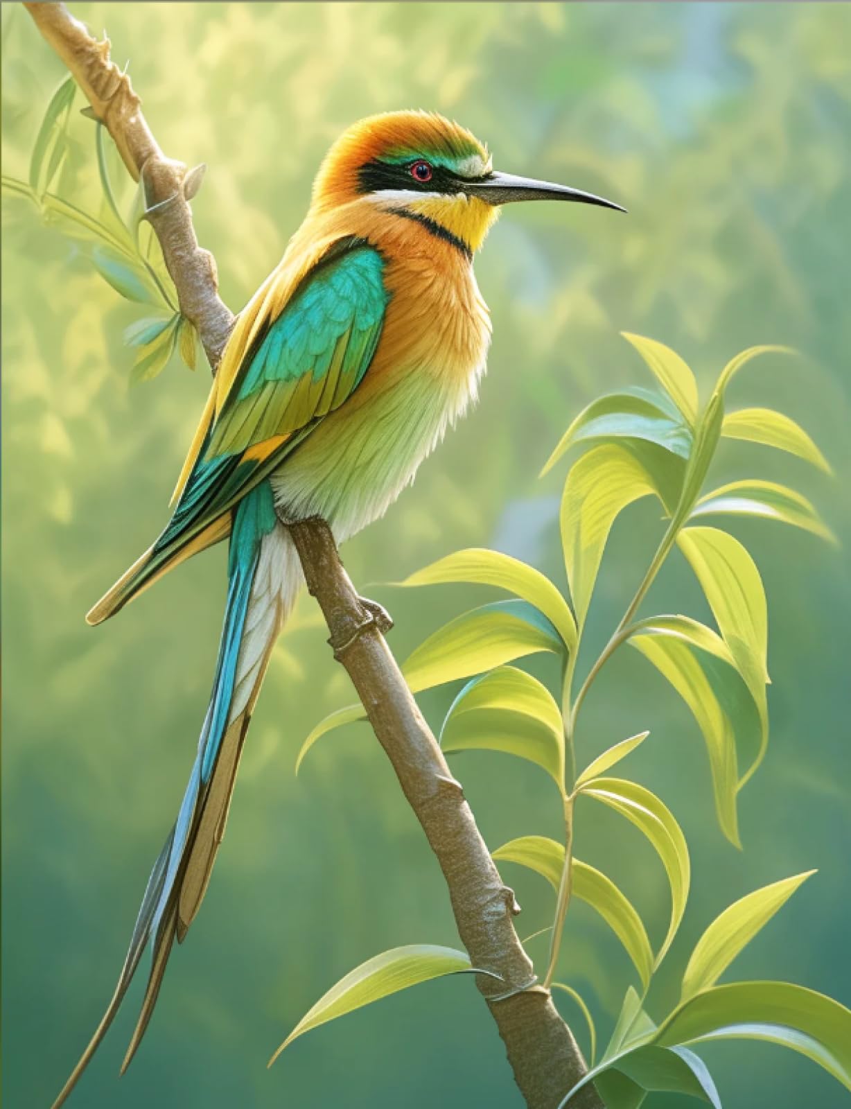 Stithej Pre-Printed Cross Stitch Kit Little Bird 11CT for Adult Beginner