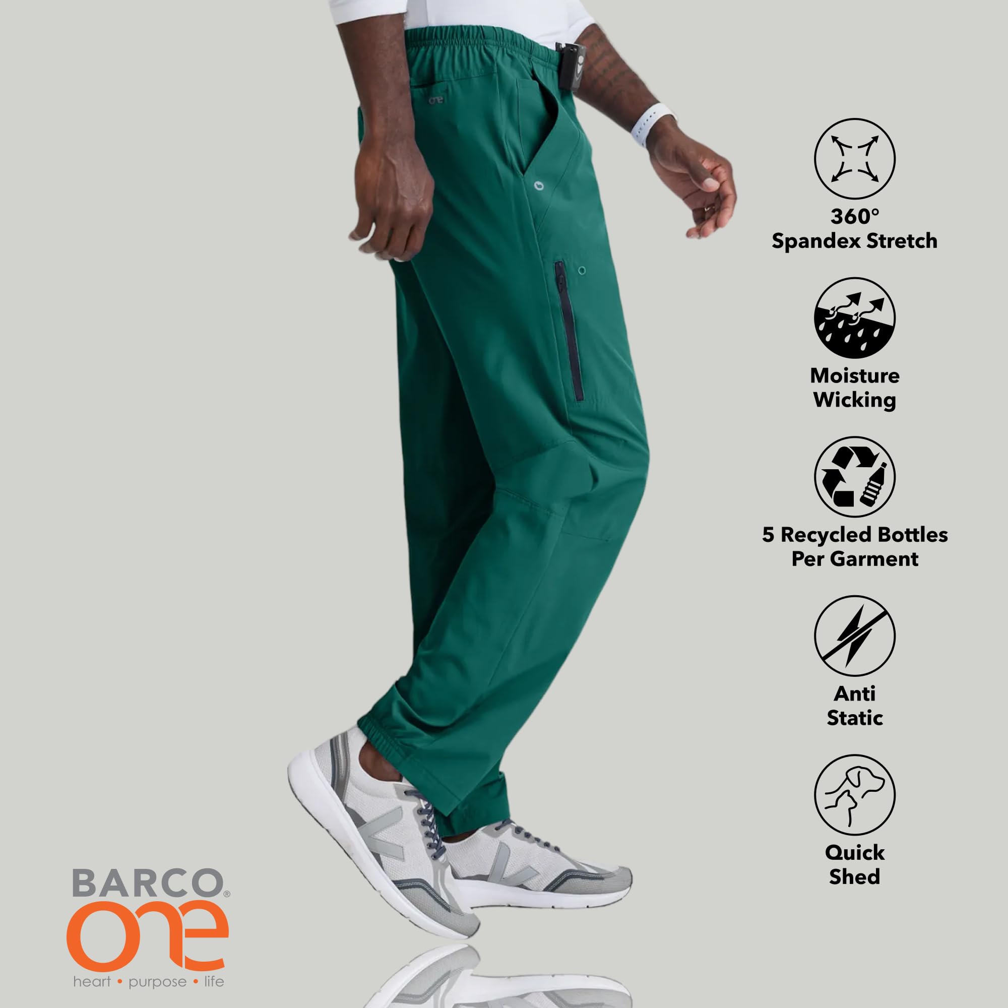 BARCO One Amplify - Pantaloni da uomo con 7 tasche