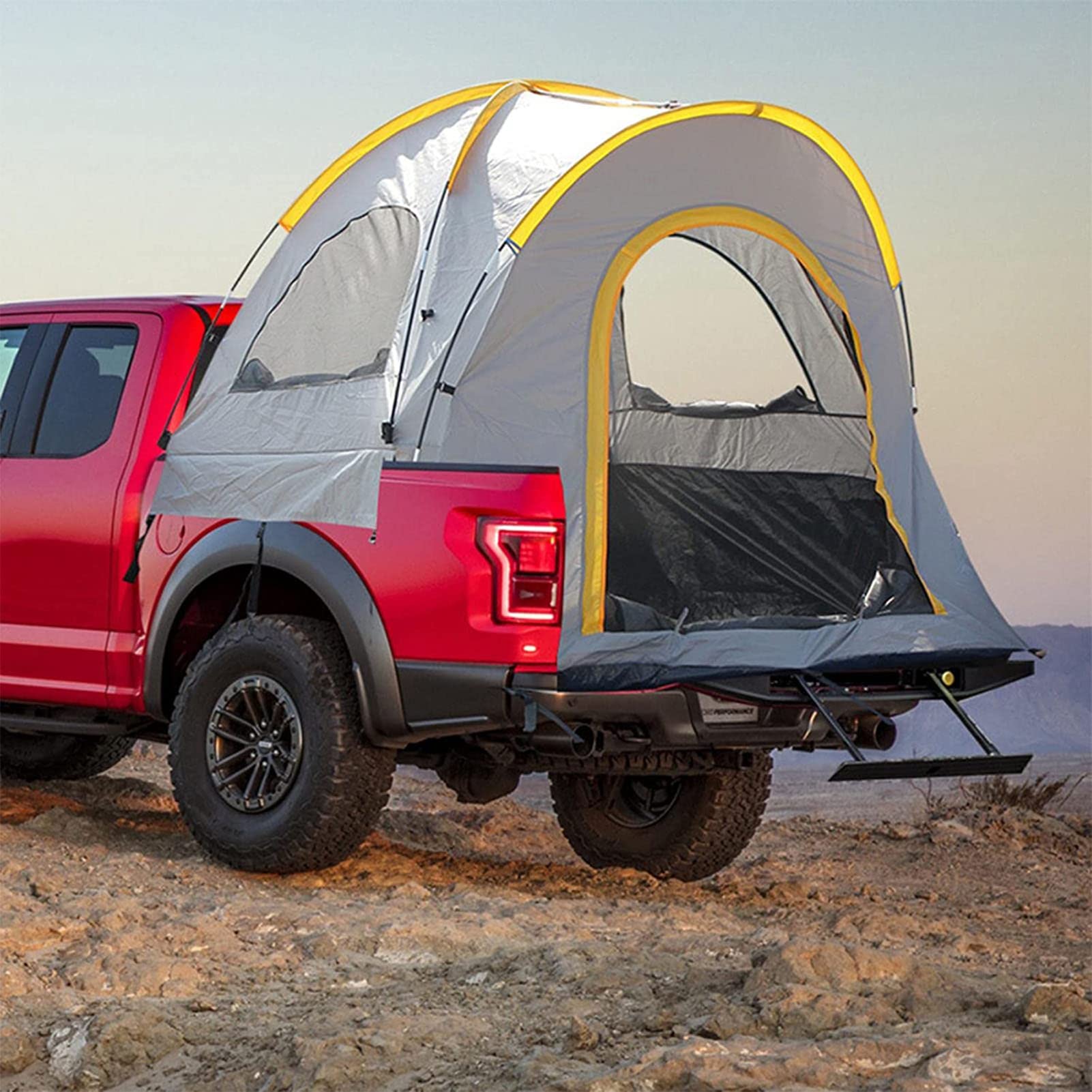 Pickup Truck Tent Truck Namiot kempingowy na łóżko 5,5 stopy | Odporna na warunki atmosferyczne tkanina Oxford 210D + włókno szklane do akcesoriów kempingowych na zewnątrz