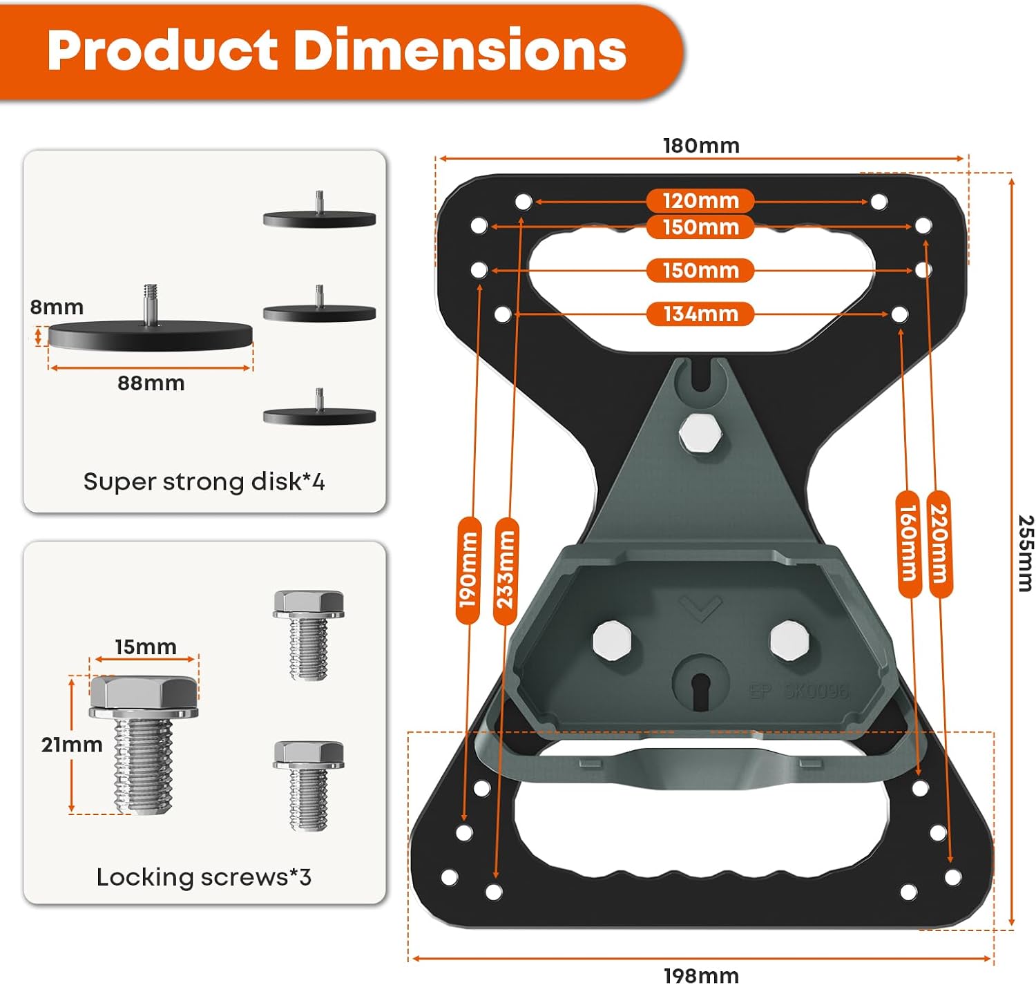 PUTORSEN for Starlink Mini Mount, 320 lbs Magnetic Strength Total