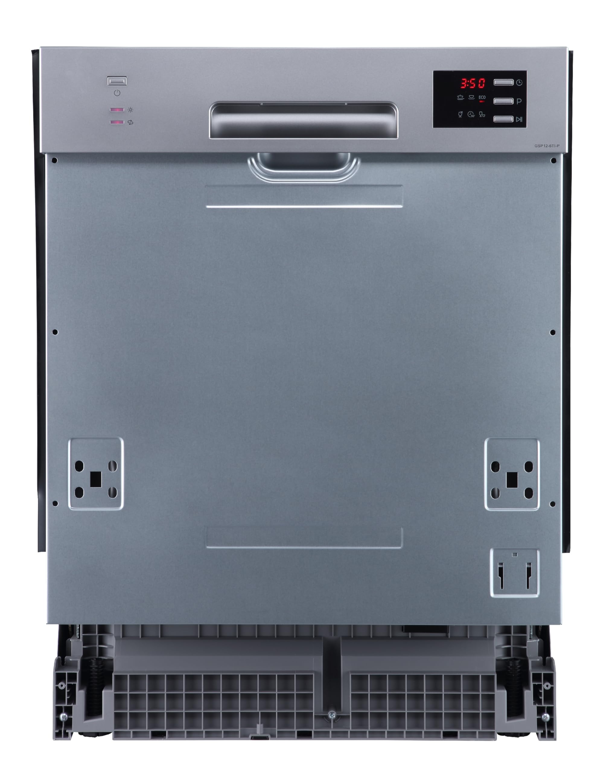 PKM Geschirrspüler GSP12-6TI-P/12 Gedecke/6 Programme/1950 Watt/52 dB/Eco-, Glas-, 90 Min-, Schnell-, Intensiv-, Universalprogramm/Startzeitvorwahl/Einbau/1 Besteckkorb/Energieeffizienz E