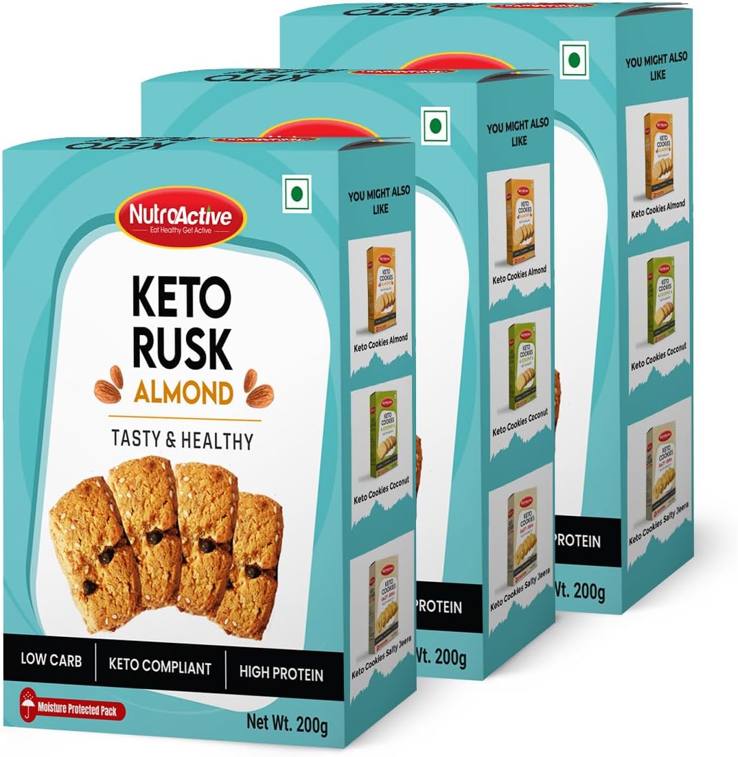 - Keto Almond Rusk - 200g (Pack of 3)