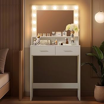 照明付き化粧台-Dressing table with lighting Amazon.com: Irontar Vanity Table, Makeup Desk with Lighted