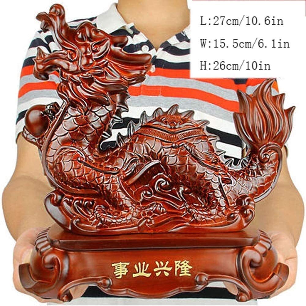Estatuas y esculturas de jardín para decoración de oficina en casa, figuras y adornos de resina, decoración de Feng Shui para inauguración de la casa y regalos de felicitación