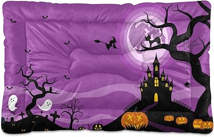 Review Halloween Crate Pet Bed, Portable Washable Dog Cat Mat, Soft Comfortable Pet Mattress with Non-Slip Bottom for Dogs Cats Sleeping, 36 x 24 Inch Review Halloween Crate Pet Bed, Portable Washable Dog Cat Mat, Soft Comfortable Pet Mattress with Non-Slip Bottom for Dogs Cats Sleeping, 36 x 24 Inch