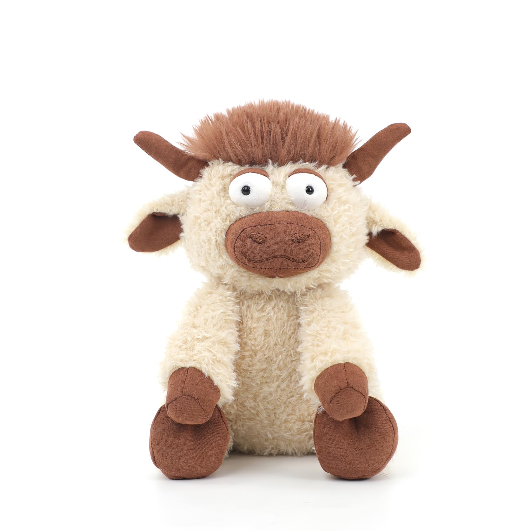 RECUR Highland Cow Plush Stuffed Animals Soft Plushie Toys 10 inches
