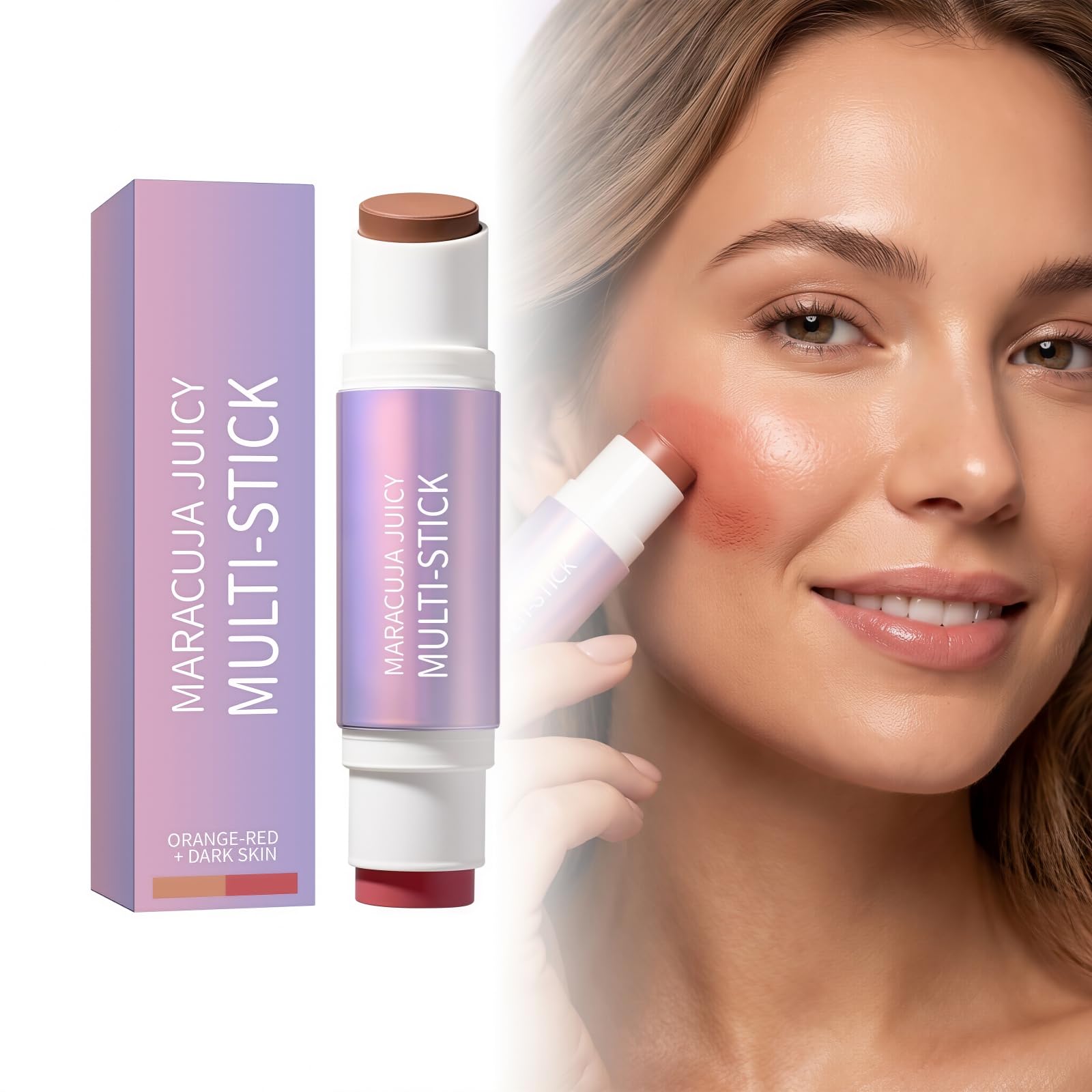 blushAdjusting Blush Sticks, Stick Blush Cream for Cheeks andLong Lasting, Moisturizing,
