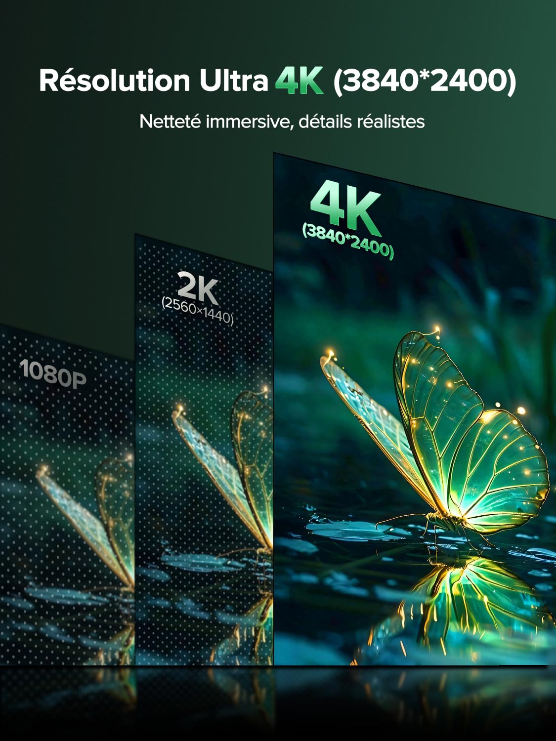 Newsoul Écran Portable 4K 16 Pouces UHD 1200 nits HDR, Moniteur Portable 4K IPS 3840x2400, Contraste 2000:1, 145% sRGB, Écrans Portable avec HDMI/USB-C pour Laptop/MacBook/Xbox/PS5/4