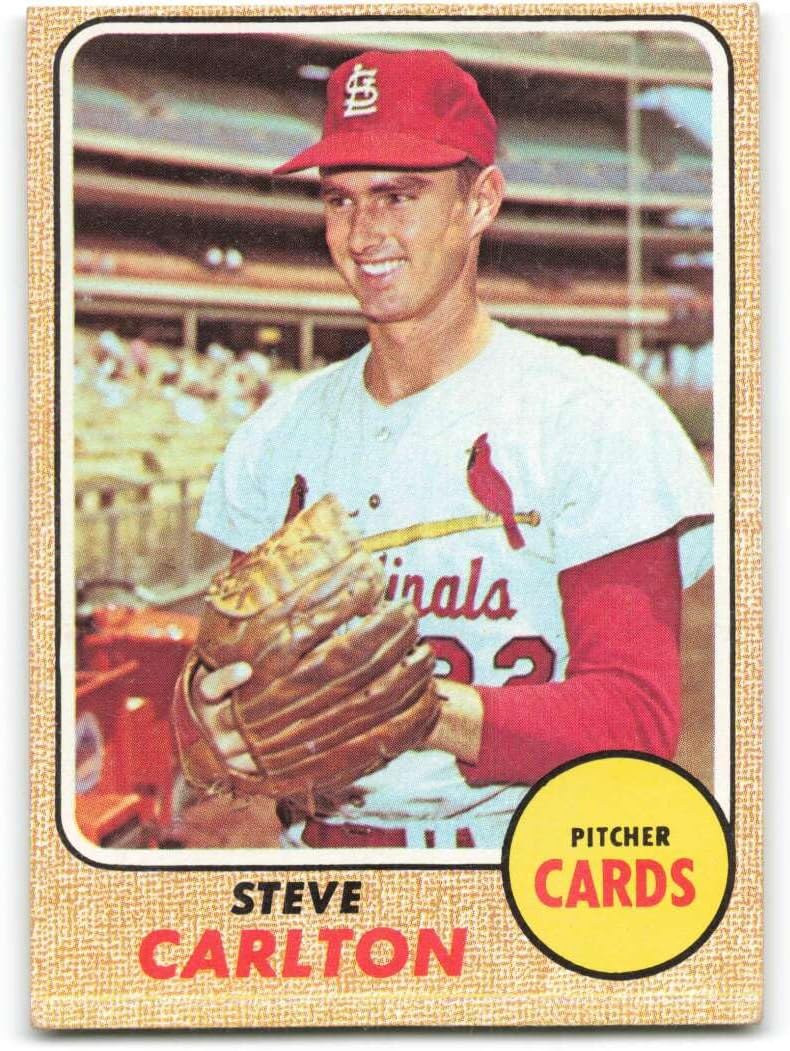 1968 Topps #408 Steve Carlton EX++ Excellent++ St. Louis Cardinals Baseball Trading Card