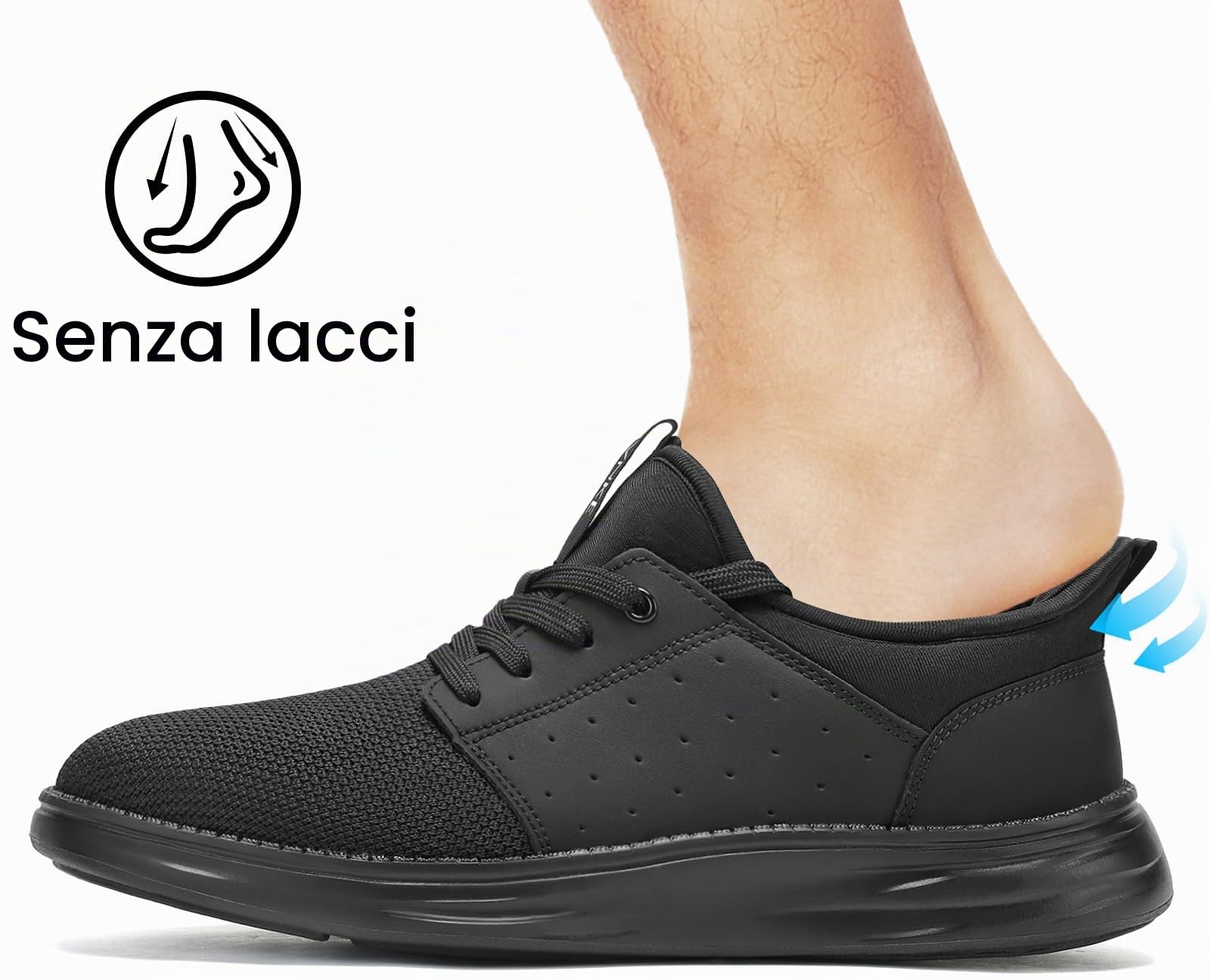SVNKE Scarpe Slip On da Sneakers Uomo Scarpe Running Ginnastica Corsa Camminata Leggere Traspiranti Casual Sportive Palestra Trekking Tennis