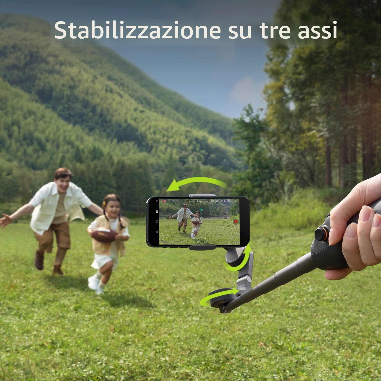 DJI Mic 2 (1 TX + 1 RX), microfono wireless con eliminazione intelligente del rumore & Osmo Mobile 6, stabilizzatore per smartphone a 3 assi, manico telescopico integrato