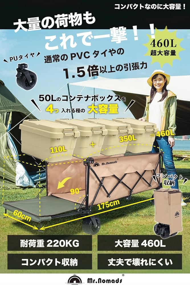 Amazon | 【MR. NOMADS】460L ラグビー日本代表採用メーカー キャリー