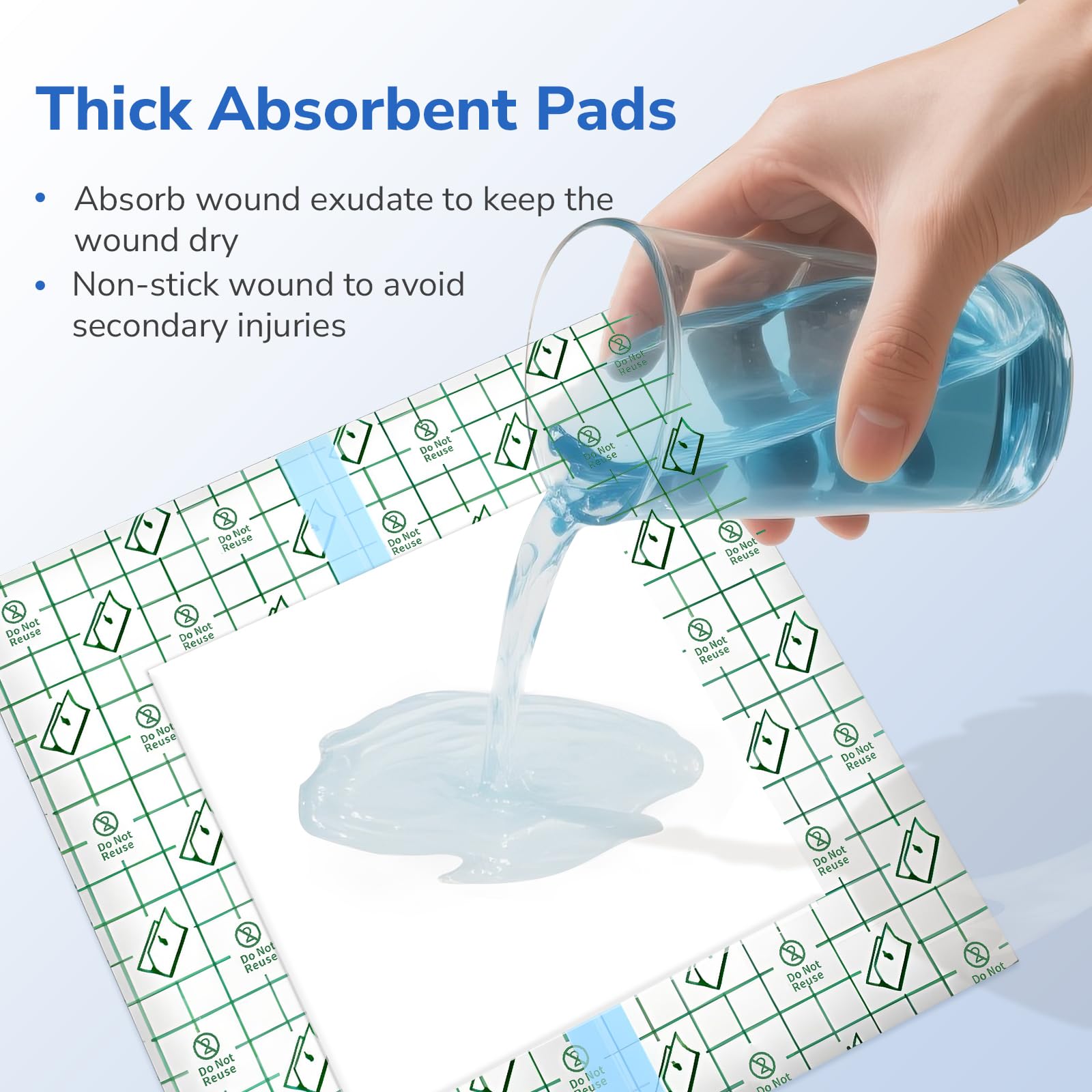 50 Stück Stoma Zubehör, Duschabdeckungen Für Stomabeutel Mit Nicht Haftendem Pad, Stoma, Wasserdichter Duschschutz, Wundabdeckung, Katheterabdeckung Für Die Dusche, 25 X 25 Cm