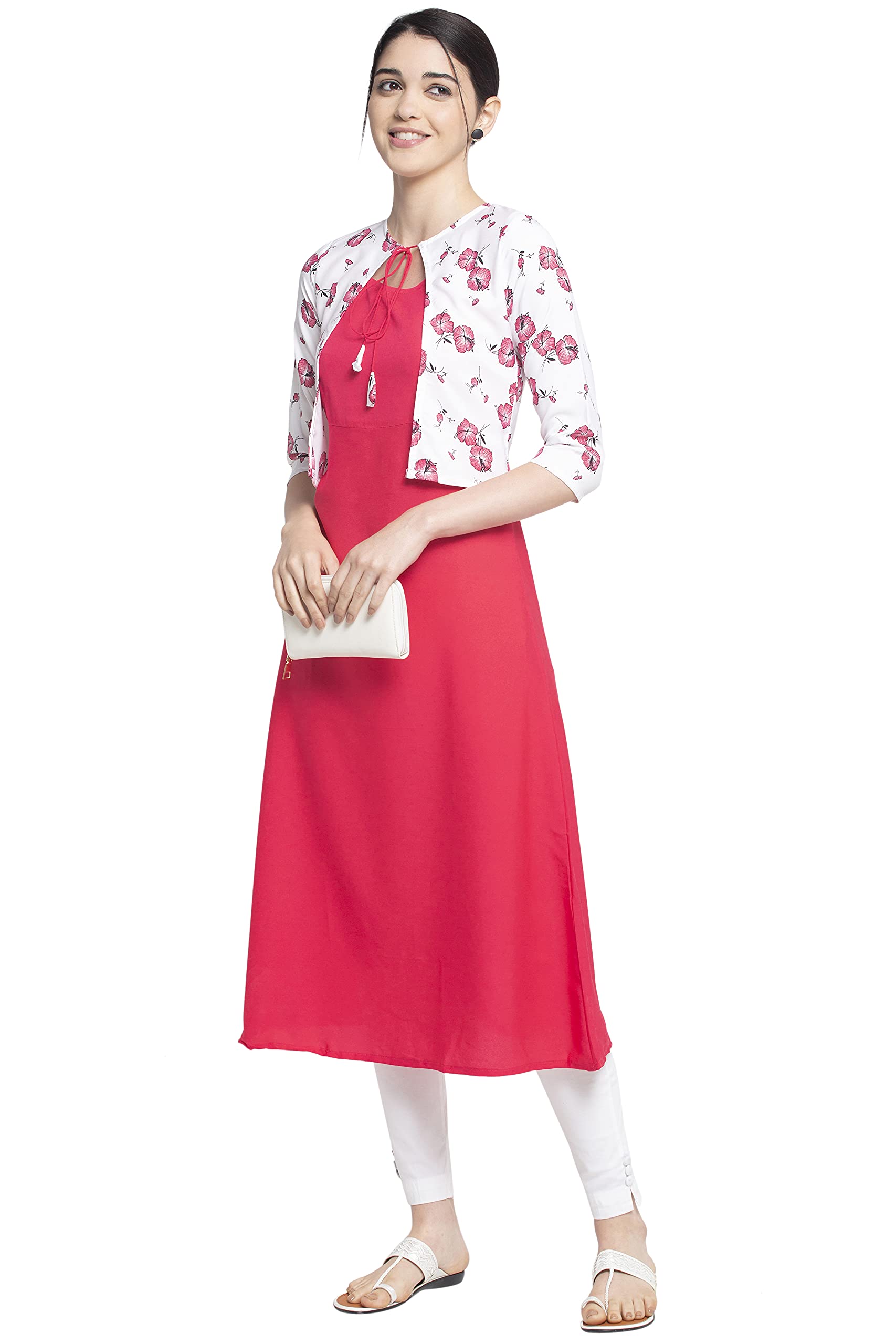 ALC Creation Women's Crepe A-line Kurta