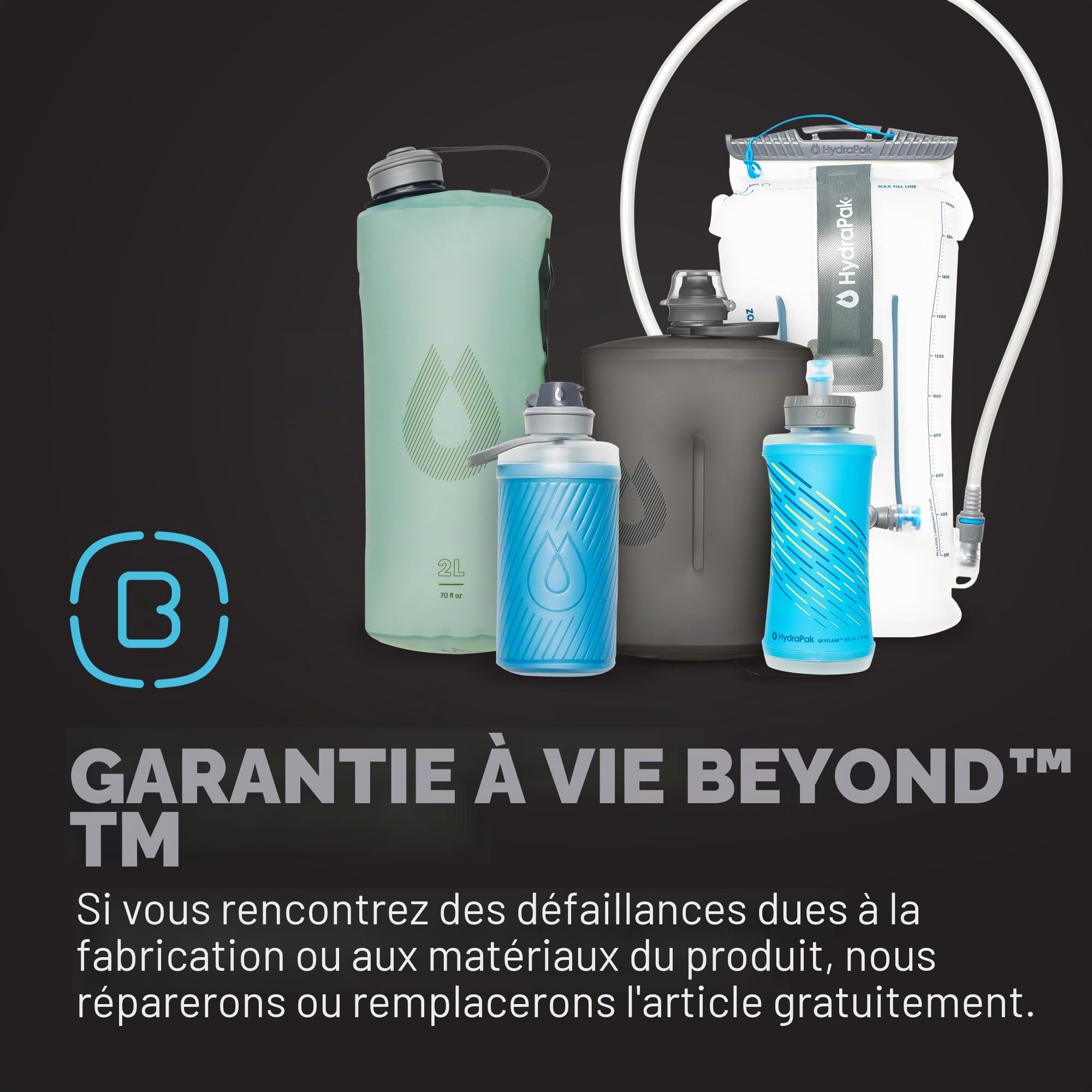 HydraPak Bouchon filtrant Breakaway - Accessoire de filtration de l’eau - Haut débit - Compatible avec les gourdes à presser de vélo et de sport, parfait pour le cyclisme, les activités de plein air