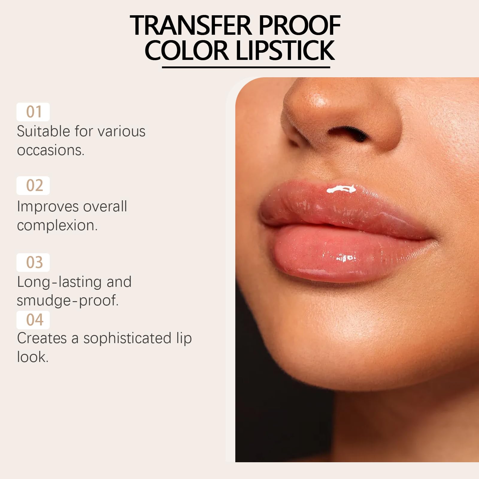 Lápiz labial adaptativo de PH, 2026 Beauty Lipstick 24 horas de duración, ilumina el color de los labios, hidrata y previene el agrietamiento del lápiz labial, rápido a un tono perfecto (1 unidad) — view 6