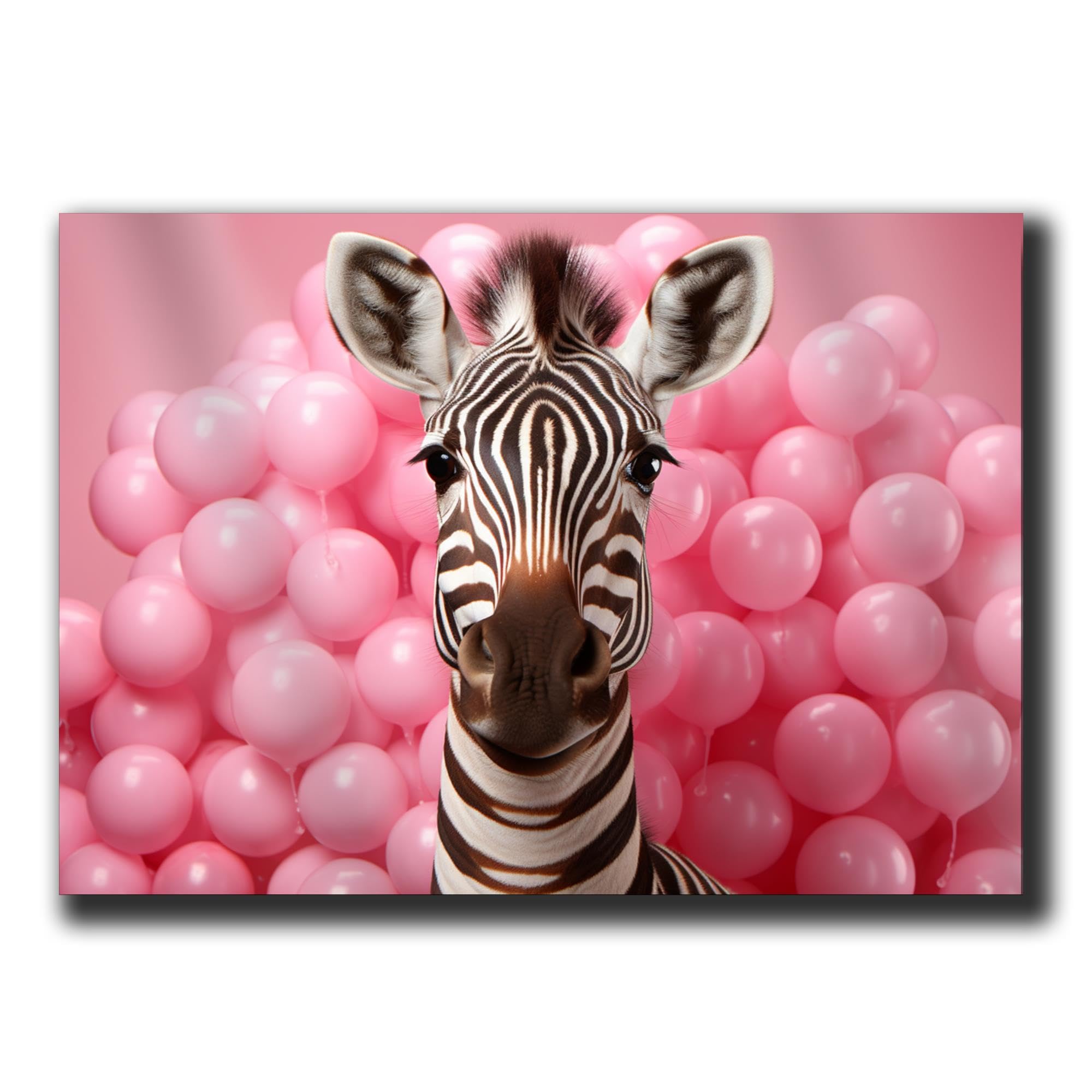 Amazon.com: Pink Zebra Bubble Gum Print, Animal Blowing Gum Wall