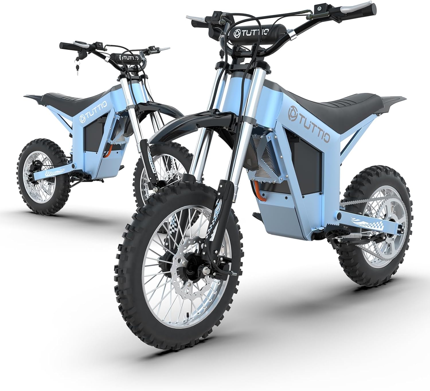 Tuttio Soleil01-GB Electric Dirt Bike 2-Pack, 48V 21AH Peak 3000W Off-Road Electric Motorcycle Set with 14"/12" Tires, High-Performance Dual E-Bike Gift for Outdoor Riding, Family Fun & Holiday