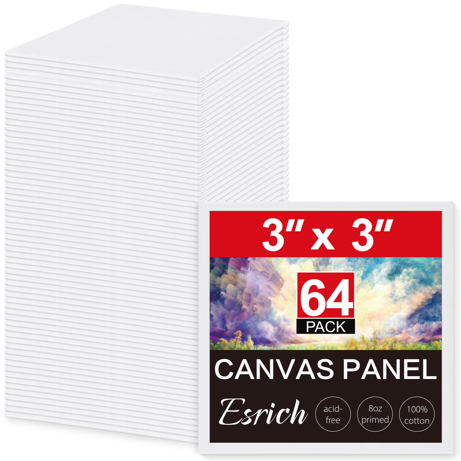 Mini planches en toile de 7,6 cm lot de 64 pour réussir vos micro-peintures détaillées