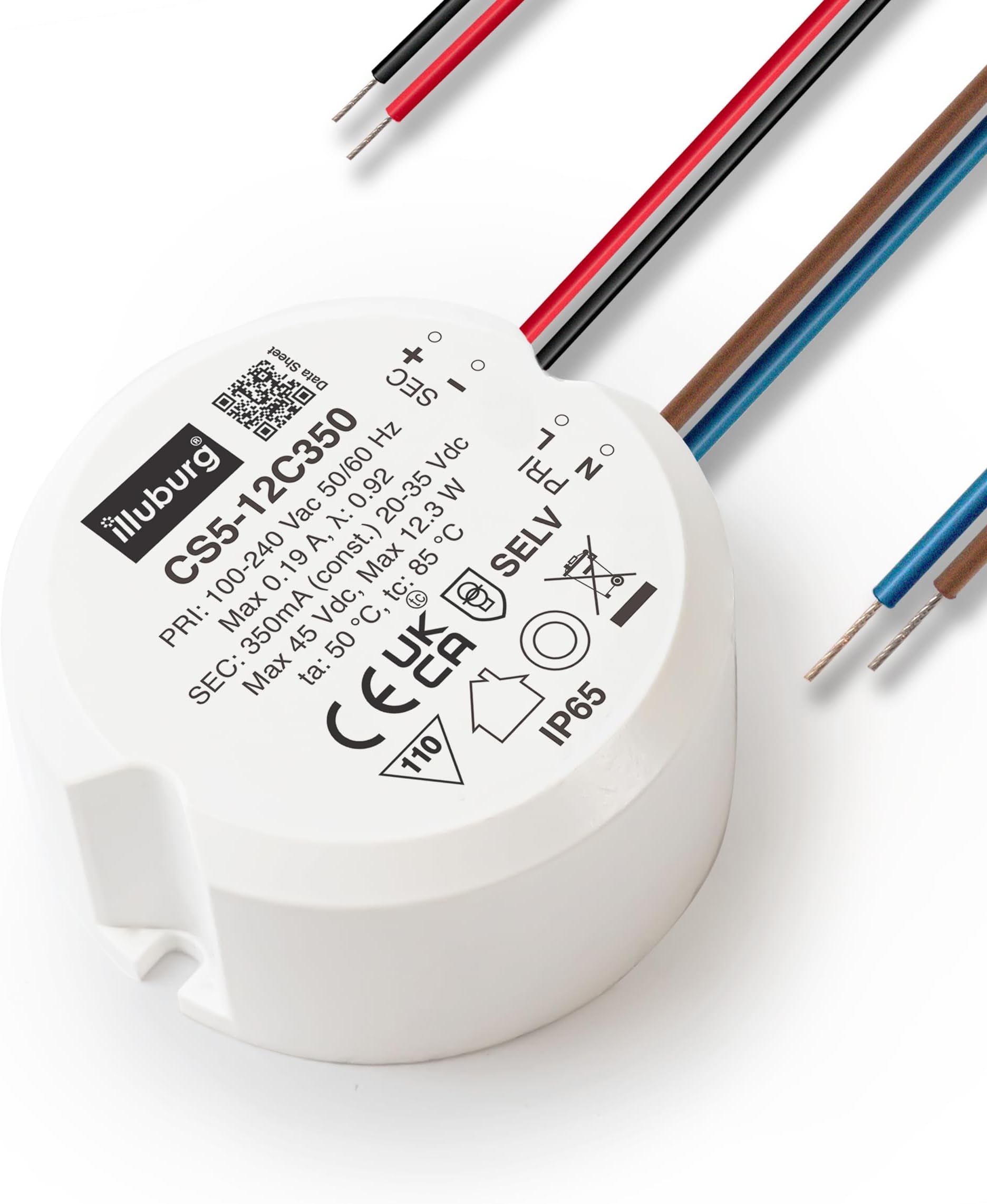 LED Driver Waterproof IP65 350mA Constant Current 7W - 12W Flickerfree LED Power Supply Transformer
