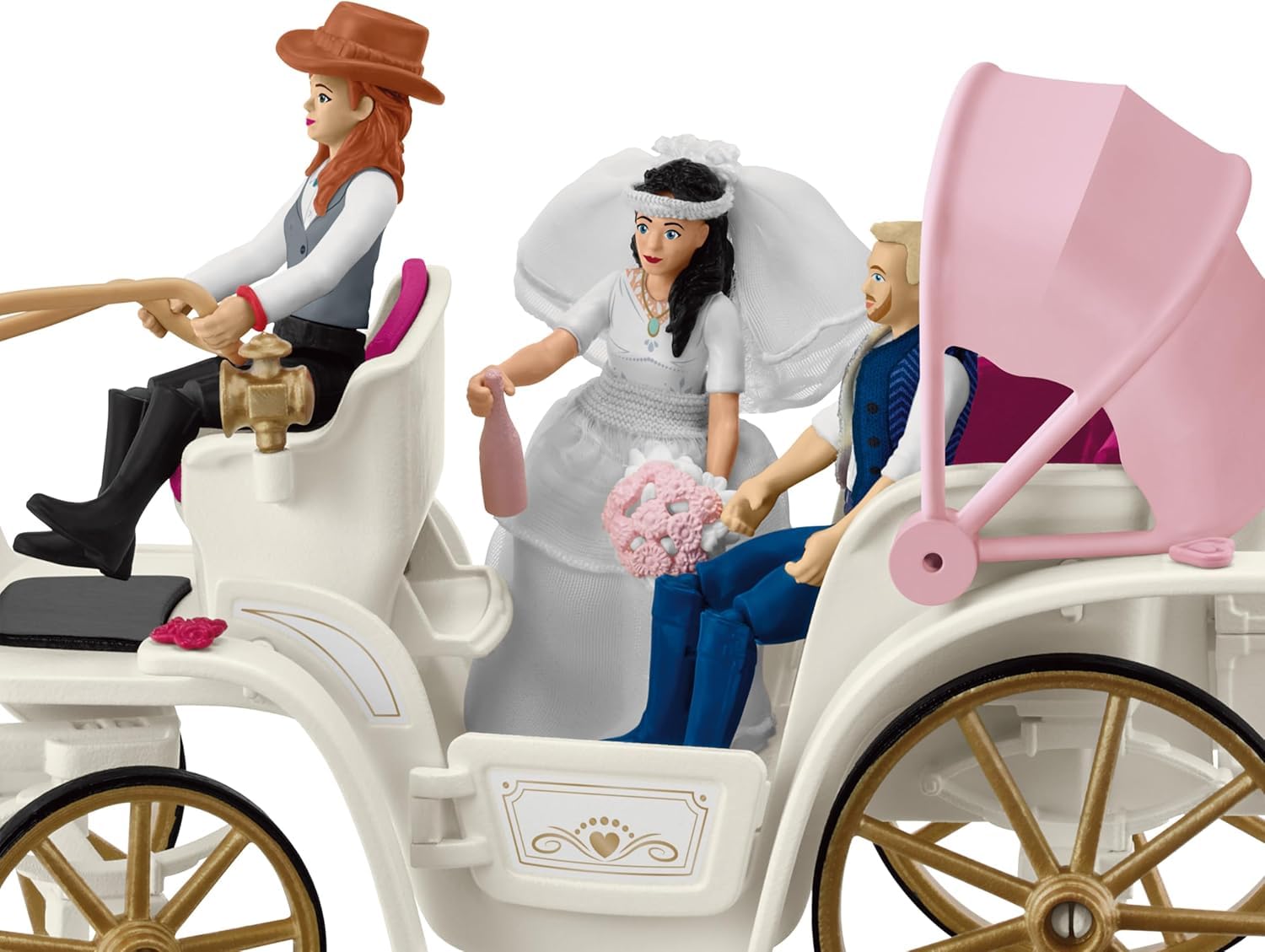 SCHLEICH 42641 Hochzeitskutsche, ab 5 Jahren, Horse Club - Spielset, 106 Teile & 42612 Hindernisse Zubehör, für Kinder ab 5-12 Jahren, Horse Club - Zubehör