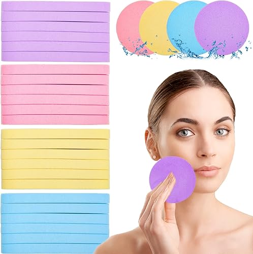 Miniatura 8 de PVA - Esponjas faciales comprimidas faciales para mujeres, esponja de maquillaje profesional Coldairsoap PVA, almohadillas de remoción femenina,